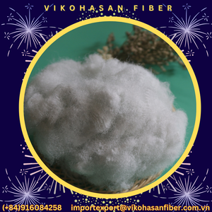 วัตถุดิบเส้นใยโพลีเอสเตอร์รีไซเคิล100% 15D ทำจากของแข็งที่บริสุทธิ์ผ่านการรับรอง GRS สีขาว32/38/51/64/76มม. วัสดุบรรจุสปินนิ่งแบบกลวง - Product Image 6