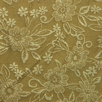 Tissu jacquard tissé en polyester texturé en relief, motif floral 3D dimensionnel, pour robe de mariée, vêtement