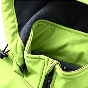 Chaqueta Softshell para hombre de alta calidad de secado rápido y precio bajo con tela de lona con cuello con capucha - Product Image 6