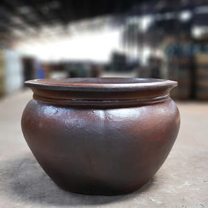 Macetas de Cerámica Hechas a Mano, Estilo Americano, para Exteriores, Ecológicas, Duraderas, con Orificio de Drenaje, Acabado Esmaltado, Personalizables para el Hogar - Product Image 3