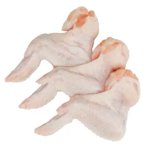 Halal Frozen Chicken Mid Joint Wings/Mjw Brasil origen Francia