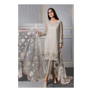Trois pièces indiennes Lawn salwar kameez vêtements de créateurs indiens pour filles dernier vente en gros indien Pakistan shalwar kameez - Product Image 6