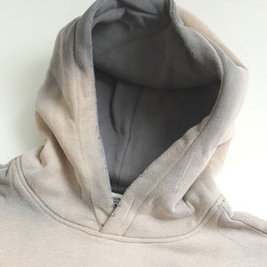 2026 Sweat à capuche unisexe personnalisé d'hiver, streetwear, effet délavé à l'acide et usé, brodé, effet délavé soleil, coupe oversize, en coton 500 g/m² - Product Image 2