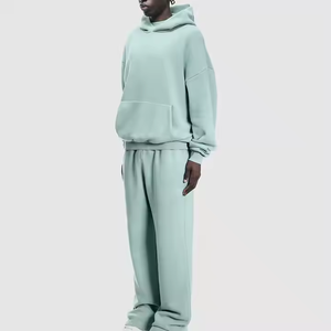 Al por mayor, fabricante personalizado: Sudadera de invierno de largo completo, estilo streetwear, oversize, de corte holgado, con dobladillo sin rematar, lavado ácido, de felpa francesa, efecto descolorido por el sol y pedrería. - Product Image 5