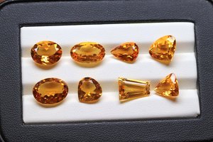 Fantástico lote de piedras preciosas de citrino natural, gemas facetadas de citrino bien pulidas, color increíble y forma de mezcla de corte, lote de piedra de citrino - Product Image 6