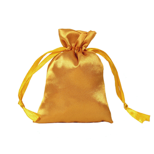 Jinsky Custom Small Luxury Satin Drawstring Bag Pouch for Earring Ring Jewelry Storage Fashion Accessory Packaging - Product Image 4