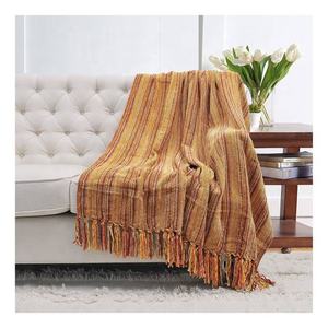 Luxury Promotional Branding Full Length Winter Light Weight <b>Blanket</b> 100% Organic Cotton GOTS Certified Fully Customizable Throws - Product Image 2