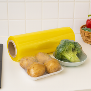 Emballage alimentaire PVC Film étirable de qualité alimentaire 10mic 1500m Jumbo Roll - Product Image 1