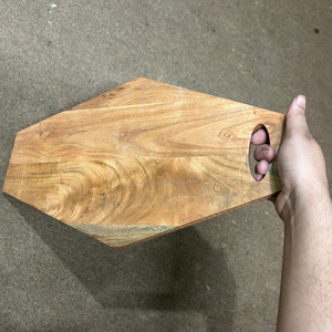 Tabla de cortar de madera de acacia hecha a mano personalizada, tabla de cortar de queso de madera, tabla de cortar económica - Product Image 1