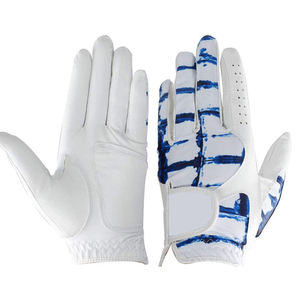 Qualité supérieure Fabrication professionnelle Gants de golf en cuir Cabretta Tissu Logo personnalisé Matériau souple Gants de golf en peau de mouton - Product Image 2