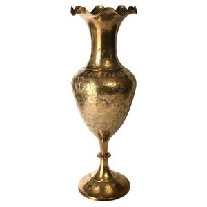 Florero de latón de diseño antiguo, precios bajos, florero grande elegante de estilo europeo de Metal para decoración de suelo - Product Image 2