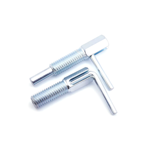 Pasador de indexación en forma de L LBLT con tope de seguridad de resorte y perilla de extensión para posicionamiento de resorte - Product Image 1