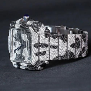 Luxe 2024 mécanique diamant montres Hip Hop Bussdown fabriqué en acier inoxydable Vvs Moissanite plein glacé montre pour hommes femmes - Product Image 4