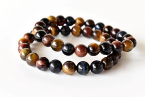 Pulsera de cuentas redondas de ojo de tigre de 8 mm, muy vendida, para uso diario, a la moda, con cristales curativos de primera calidad para meditación. - Product Image 4