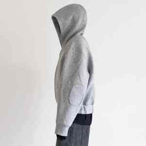 Sweat à capuche Joker personnalisé pour homme, décontracté, écologique, 100% coton, coupe classique, avec double fermeture éclair, broderie 3D - Product Image 3