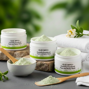 Masque pour le visage et le corps en poudre de cristal de Centella |   Soins de la peau à base de plantes apaisants et hydratants pour la réparation et l'éclat de la peau - Product Image 4