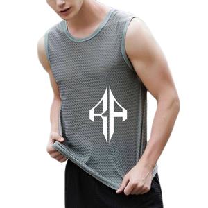 เสื้อกล้ามผู้ชายระบายอากาศพรีเมี่ยมวัสดุผ้าฝ้าย100% ออกแบบโลโก้ได้ตามต้องการ - Product Image 1