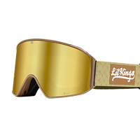 OEM ODM Personnalisé LILKINGS L1 Lunettes de ski magnétiques interchangeables anti-buée avec revêtement Iridium UV400 et monture en PU pour snowboard