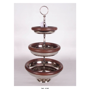 Soporte de pastel de hierro fundido chapado en oro de 3 niveles, plato de postre de Metal de alambre para servir cumpleaños, herramientas decorativas para pasteles en el hogar - Product Image 3