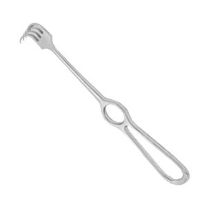 Retracteur Volkman Patte de chat avec poignée à anneau en acier inoxydable 22 cm 8 pouces Pointes aiguisées 4 pointes Salle d'opération - Product Image 6