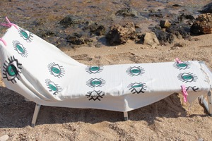 Toalla de Playa Turca Uraz Otantic, Tamaño Grande, de Algodón Peshtemal, Ecológica, con Diseño Floral, Suave y de Secado Rápido, para Mujeres, Hombres y el Hogar - Product Image 4