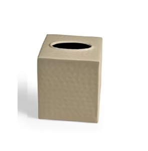 Couvercle de boîte à mouchoirs en métal plaqué or taille standard porte-mouchoirs en papier moderne fait à la main vaisselle de table distributeur de serviettes en gros - Product Image 6