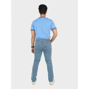 Pantalon en denim confortable 100 % coton en tissu jersey, faible MOQ - Product Image 4