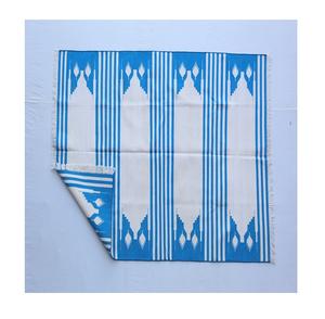 Multicolor 4x6 pies Tejido a mano Algodón Dhurrie Alfombra Artesanal indio Hecho Trenzado Técnica Geométrico Zig Zag Patrón Lavable - Product Image 1