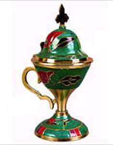 Brûleur à Bakhoor en laiton, peint à la main, design unique, attrayant, au prix le plus bas - Product Image 1