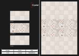 Azulejos de cerámica de diseño premium de 300x600 mm para paredes de baño y cocina, con acabado brillante o mate y textura de azúcar tallado, para interiores elegantes. - Product Image 3