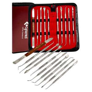 Équipement de laboratoire dentaire allemand inoxydable kit d'outils de sculpture à la cire kit d'instruments de technicien dentaire pour la modélisation et la mise en forme - Product Image 4