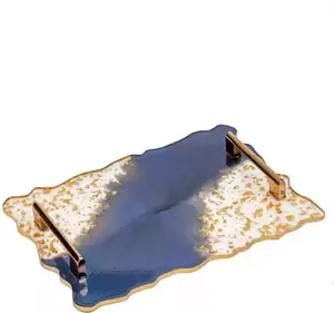 ถาดเรซินอีพ็อกซี่สำหรับตกแต่งบ้านสำหรับห้องนั่งเล่นและของขวัญขึ้นบ้านใหม่ - Product Image 4