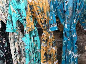 Peignoir Kimono en coton style turc Cardigan vêtements de nuit robe de chambre plage Bikini Pack pour le printemps et l'été - Product Image 6