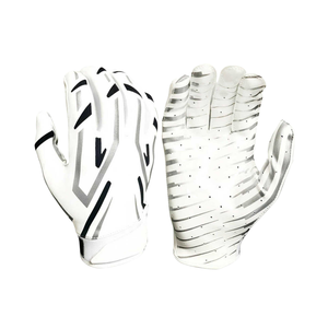 Compre diseño personalizado impreso sublimación antideslizante mejor agarre guantes de fútbol americano elegante ligero equipo guantes deportivos - Product Image 1