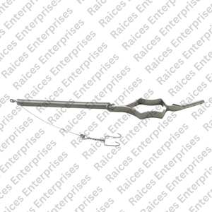 Gancho de resorte de doble punta con abrazadera Instrumento quirúrgico de acero inoxidable de 31cm para neurocirugía - Product Image 4
