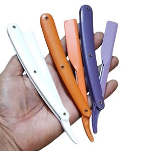 Navaja de Afeitar Profesional para Barbería con Herramienta de Afeitado de Filo Recto para Hombres, Afeitado en Húmedo, Peinado de Barba y Uso Profesional en Salón - Product Image 1