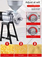 Petit moulin électrique multifonction 220V 2200W haute capacité, qualité supérieure, pour céréales, riz, maïs, blé, farine et poudre
