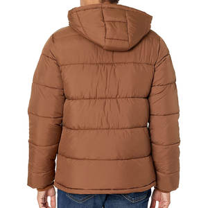 Chaqueta Bomber de invierno de alta calidad para hombre, cálida, para exteriores, con capucha, a prueba de viento, lona recubierta, ligera, Puffer 100% - Product Image 3