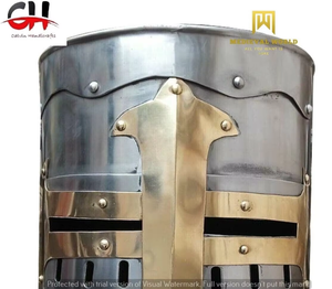 Auténtico Caballero Templario Medieval Crusader Helmet Armor SCA Regalo de Halloween - Product Image 5