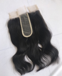 Vente chaude 16 ''2x6 Naturel Ondulé Cambodgien Vison Vierge Extensions de Cheveux Humains Top Premium Qualité Unique Donateur Indien 1B Source - Product Image 3
