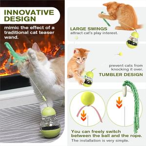 Hete Aanbieding: Indoor Katten Wobble Treat Dispenser Bal Kitten Voedsel Dispenser - Product Image 2