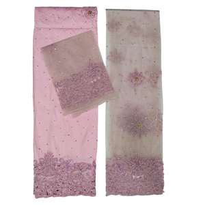 African Floral Hand Beaded Stone African <b>Dresses</b> <b>Styles</b> 100% Polyester Fabric Customized Color <b>Wedding</b> <b>Dress</b> for Women - Product Image 3