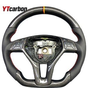 Volante Sportivo in Fibra di Carbonio e Pelle Scamosciata Italiana YTcarbon per Mercedes CLS Classe <span class=keywords><strong>C218</strong></span>, Classe E W212, Classe GLA X156, GLK X204 - Product Image 4