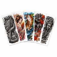 Tatouages Temporaires Grand Format pour Dos Entier 48x34cm – Transfert Réaliste, Imperméable, pour Femme, Art Corporel