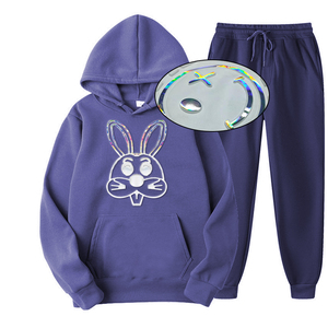 Custom Design Sweatshirt and <b>Sweatpants</b> <b>Set</b> High Quality Tracksuit Heavy Weight Flared <b>Sweatpants</b> and Hoodie <b>Sets</b> - Product Image 2