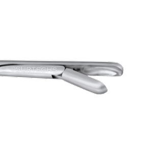 JURASZ Pince à polypes laryngés à ouverture vers le bas 8 mm, manuelle, certifiée CE, instrument chirurgical ORL en acier inoxydable - Product Image 2