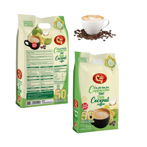 Ready-to-Export 4-in-1 Cappuccino Instant <b>Coffee</b> Powder Vietnam Supplier Rich Flavor Cream Sugar Aromas Mellow Boxed Coconut - Product Image 6
