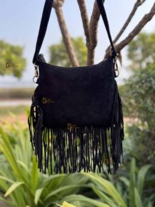 กระเป๋าถือหนังวัวขนสัตว์มาใหม่สำหรับผู้หญิงกระเป๋าสตางค์หนังกลับสไตล์ตะวันตกมีซิปปิดกระเป๋าถืออเนกประสงค์ - Product Image 3