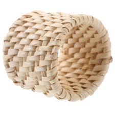 Soporte de anillo de servilleta de caña de mejor diseñador hecho a mano, calidad de exportación, accesorios de mesa de hoteles para el hogar, soporte de anillo de servilleta de ratán - Product Image 3