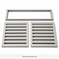Système de ventilation à panneaux de ventilation en composite SMC pour tours d'alimentation de fermes avicoles et murs de bâtiments d'élevage, taille personnalisée